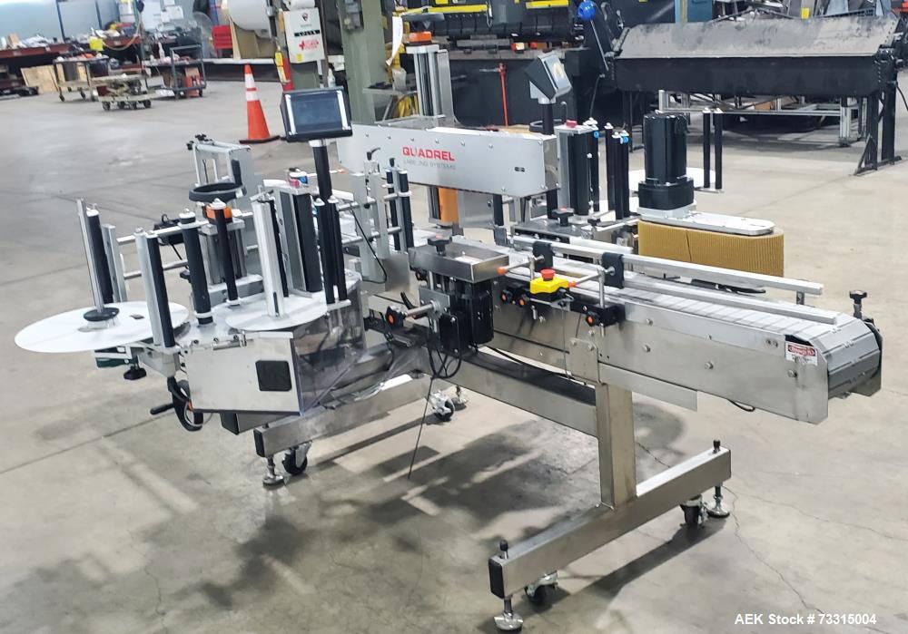 Used Quadrel Econoline Q110 Front and Back Labeler – 150 CPM